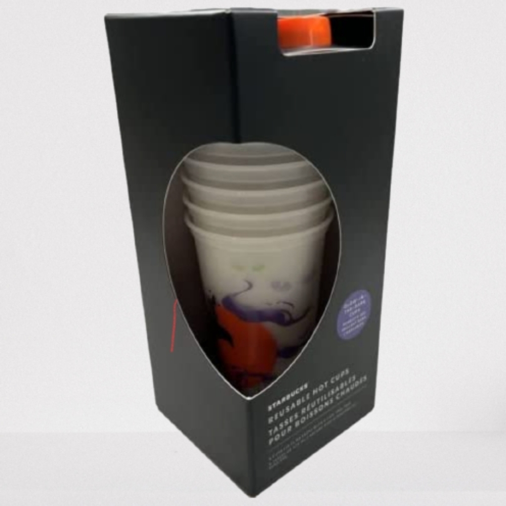 Starbucks 2022 Halloween Plastic Hot Beverage Grande (16oz) Cups - New